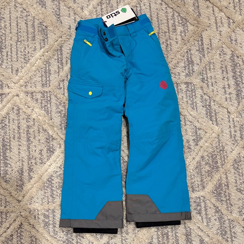 Stio Kids' Blue and Gray Snow Pants